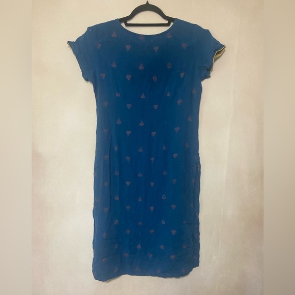 Karigari women's M deep turquoise gold trim kurta EUC - Picture 6 of 7